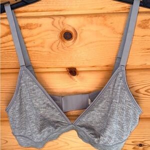 Soulvor Gray Women's Intimate Bralette Large